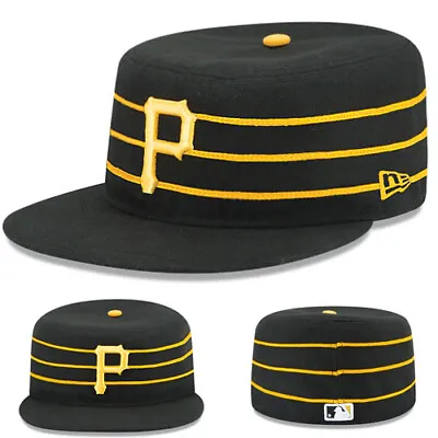 $39.95 • Buy New Era Pittsburgh Pirates Fitted Hat MLB Authentic ALT2 2017 Pillbox Stripe Cap