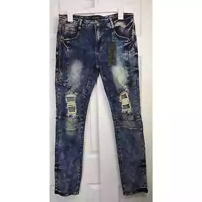 CJ Black Premium Men's Skinny Flex Distressed Jeans- Size 32 X 32 • $21.25