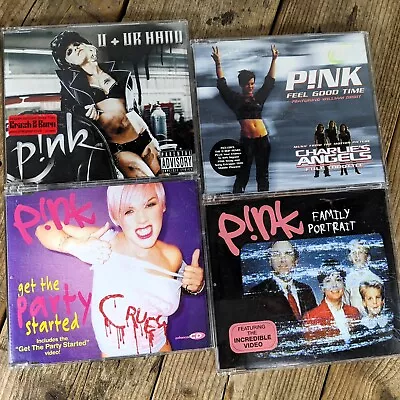 Pink/P!nk CD Single Bundle X4: Feel Good Time Family Portrait U & Ur Hand • £7.95