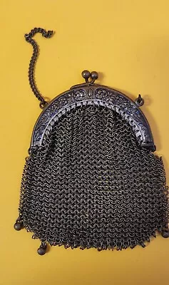 Antique French Chainmail Mesh Coin Purse • $20