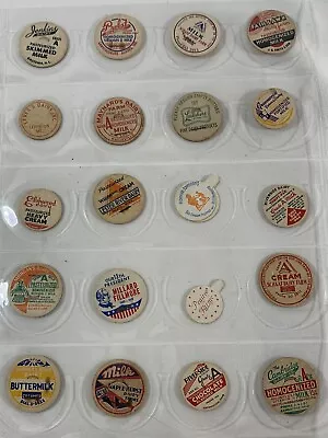 MILK BOTTLE CAP Caps LOT - Milk - Buttermilk - Whipping Cream (E) • $7.50