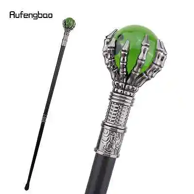 Green Glass Ball Steampunk Walking Cane Fashion Decorative Walking Stick  93cm • $42