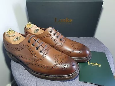 Loake 1880 'Edward F' Brown Brouge Country 9F Goodyear Welted Victory Soles  • £179