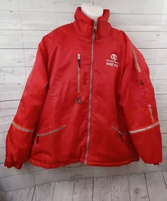 Arcacontinental Coca-Cola Southwest Beverages Zip Up Safety Jacket Mens XL  • $29.99