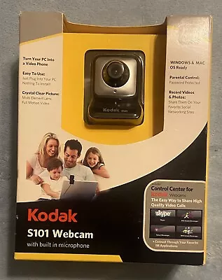 NEW Kodak Webcam Built In Microphone S101 Package Mac Or Windows NEW • $5