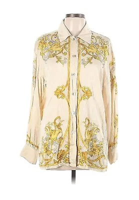 Escada Vintage Baroque Print Silk Blouse • $49