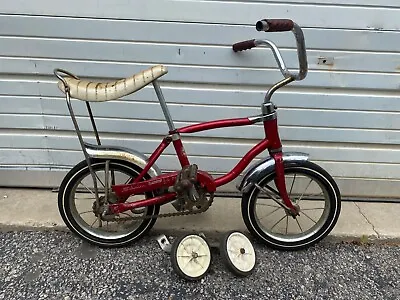 $349.99 • Buy Vintage Schwinn Lil Tiger Stingray Original Red 12  Bicycle W/ Training Wheels