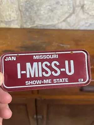 Vintage 1981 Missouri  Bicycle License Plate • $20