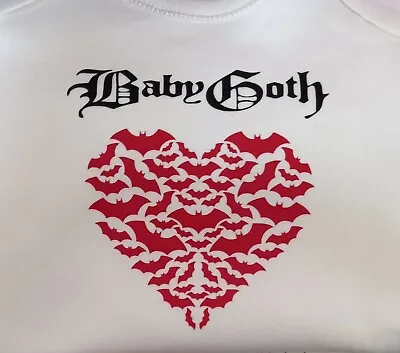 £7.50 • Buy Goth Alternative Baby Vests.  Heavy Metal. 