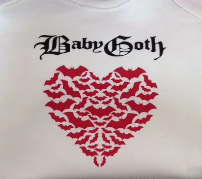 £7.50 • Buy Goth Alternative Baby Vests.  Heavy Metal. 