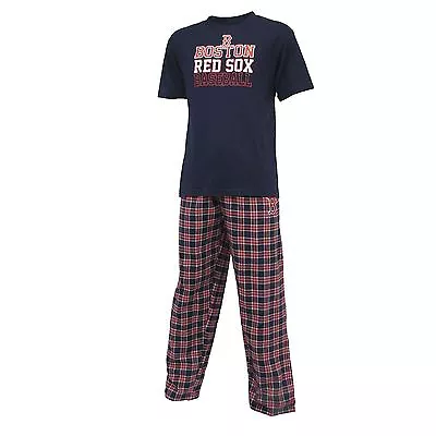 Boston Red Sox Pajamas Medalists Men's Shirt And Pants Sleepwear 2-Piece Set • $39.99