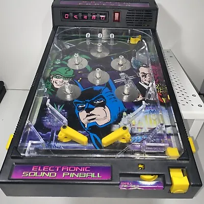 Vintage 1995 Batman Forever Electronic Pinball Machine W/O  Original Box Works • $59.99