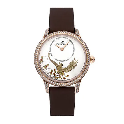 Jaquet Droz Petite Heure Minute Edition Gold Auto Gold Ladies Watch J005003500 • £14299.63