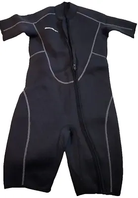 Seaskin Mens 3mm Shorty Wetsuit With Front Zip For Diving Size Small • $42.99