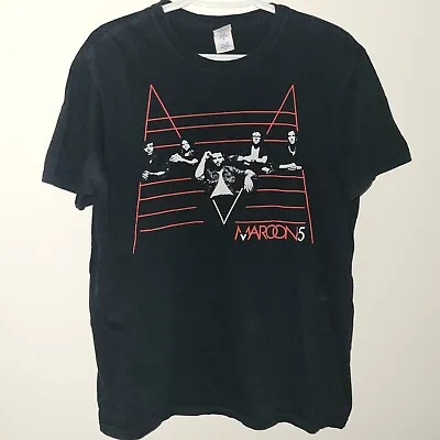 Maroon 5 2011 Tour Short Sleeve T-Shirt Men's Size Large Black Gildan • $19.95