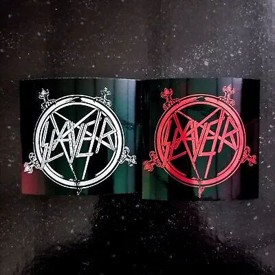 Slayer 4 X 4  Waterproof Vinyl Sticker Decal [💪 HQ Durability] Hell Awaits • $5.16