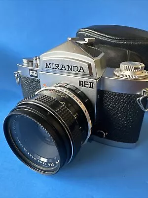 Miranda 35mm SLR Camera With  Miranda 1.8 50mm Lens And Leather Case • $29.99