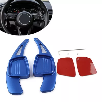 Blue Steering Wheel Shift Paddle Accessories For Audi TT A3/4L/5 S3/4 Q2/5/7 • $43.30