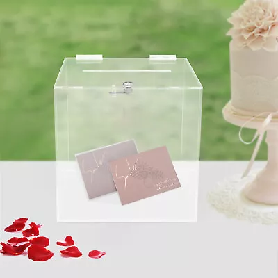 12*12*12inch Donation Box In Ballot Suggestion Box Clear Storage Container • $58.90