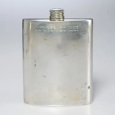 Vintage Sheffield England 8 Oz Pewter Flask 1963 • $50