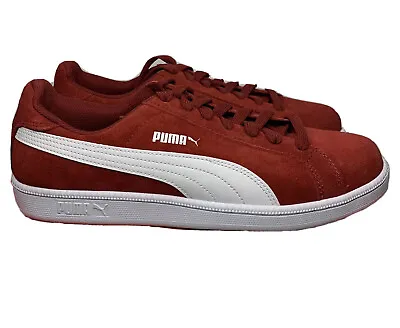 $105 • Buy Puma Sneaker Smash Suede Tibetan Red Puma White Mens UK9.5