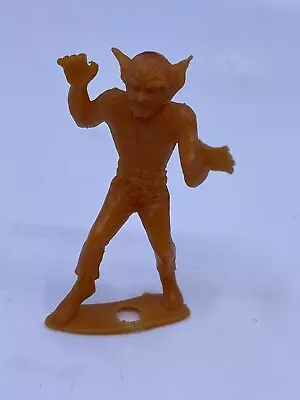 Werewolf  Figure Harry Scarey Vintage 1960s MPC Fritos Mini Monsters Orange • $20