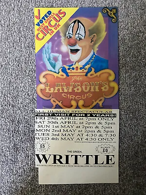 A4 Small John Lawson's Circus Poster - Writtle • £5