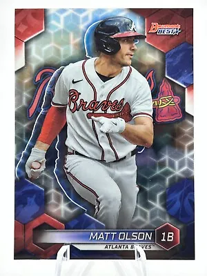 Matt Olson 2023 Bowmans Best Refractor Atlanta Braves #11 C • $3.99