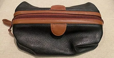 Pebble Leather Look Men's Travel Zip Toiletry Bag Dopp Style Claybrooke 10x6x5  • $19.99