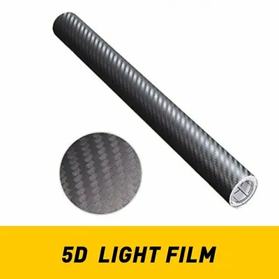 5D Waterproof Carbon Fiber Vinyl Car Wrap Sheet Roll Film Sticker Decal Paper • $10.99