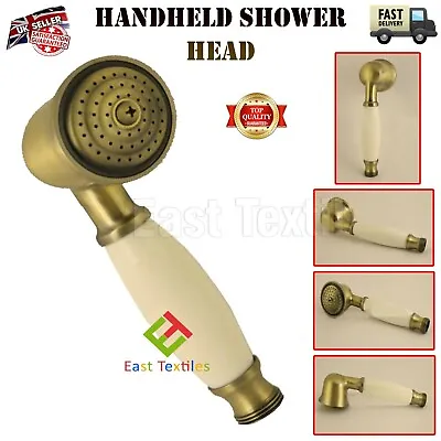 £11.95 • Buy Retro Chrome Bathroom Handheld Shower Head Telephone Style Hand Held Shower Head