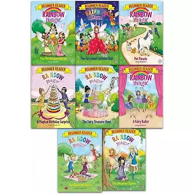 Daisy Meadows Rainbow Magic Beginner Reader Collection 8 Books Set Pet Keeper • £14.90