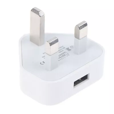 1USB Port 1.0A Fast Charger Mains Wall Plug Triangle Adapter For IPhone/Samsung • £1.78