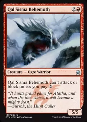 Qal Sisma Behemoth X4 - Dragons Of Tarkir - NM-Mint English - Dragons Of Tarkir • $2.59