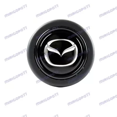 New Horn Button Black / Silver Fits MAZDA MOMO RAID NRG Steering Wheel Racing • $22.42