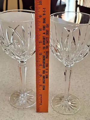 Set Of 2 Vintage Waterford By Marquis Markham Crystal Water / Wine Goblets • $10