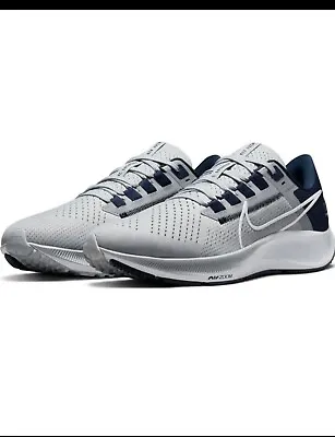 NEW Nike Air Zoom Pegasus 38 NFL Dallas Cowboys Shoes Gray Navy DJ0822-001 Sz.6M • $99.99