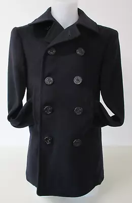 Military Pea Coat Corduroy Pockets Enlisted Navy Blue Fits 36  Chest - R247 • £50