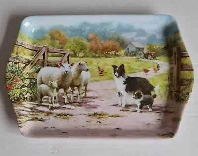 Collie & Sheep 8  Melamine Snack Tray Leonardo Collection LP92423 • £2.85