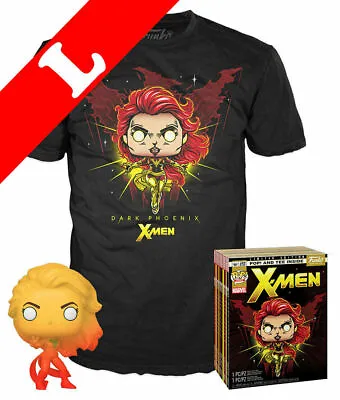 Funko Pop! Tees Marvel X-Men T-Shirt L Box Set Dark Phoenix Ed.lim. 2019 Fall Co • £91.89