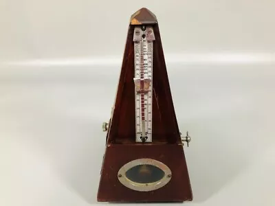 Metronome NOGUCHI WORKS Antique Wooden Spring Hand-wound Showa • $120