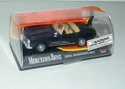 New-Ray 1957 Mercedes Benz 300SL Roadster Black Diecast Model #48409 New 1/43 • $13.45