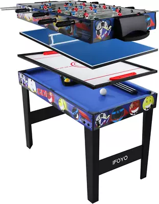 IFOYO Multi Function Combo Game Table Steady 4 In 1 Pool Table For Kids Hockey • $131.08