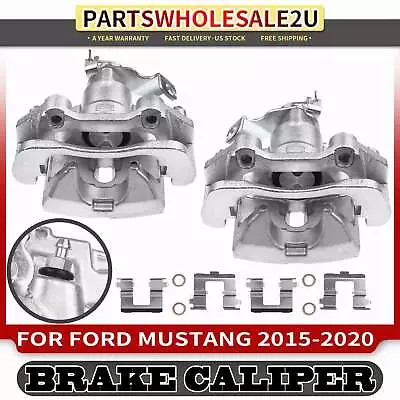 2x Rear LH & RH Disc Brake Calipers W/ Bracket For Ford Mustang 15-20 2.3L 3.7L • $122.99