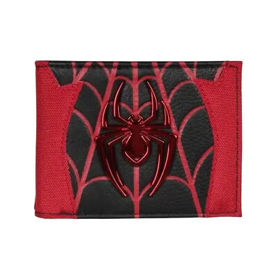 New! Marvel Spider-Man Wallet ID Bi-Fold Black & Red Wallet Spiderman Wallet • $23.99