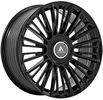 22  Gloss Black Asanti Premier Rims Fit 2024 Lincoln Navigator Black Label 6x135 • $1996