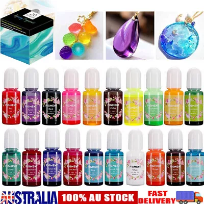 20 Bottles Epoxy UV Resin Coloring Dye Liquid Colorant Pigment Craft Art DIY Kit • $23.99