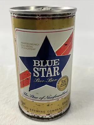 Blue Star Beer Newfoundland Labatt Top Sealed Can Vintage Canada Empty • $29.07