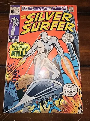 Silver Surfer #17 2nd To Last Issue Mephisto Appearance Marvel 1970 VG • $9.73