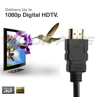 0.5m ~ 20m Full HD Premium HDMI Cable V1.4 Gold Plated 3D High Speed Ethernet  • $37.04